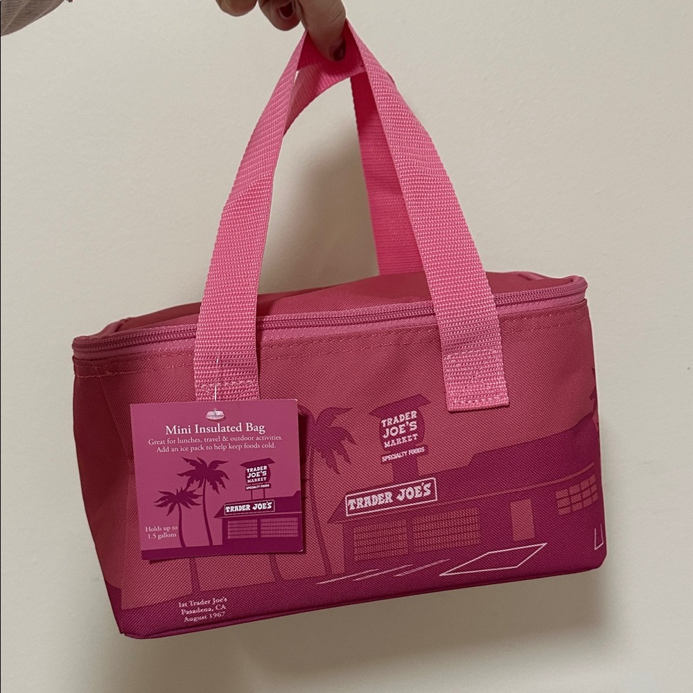Trader Joe's Pink Mini Insulated Bag